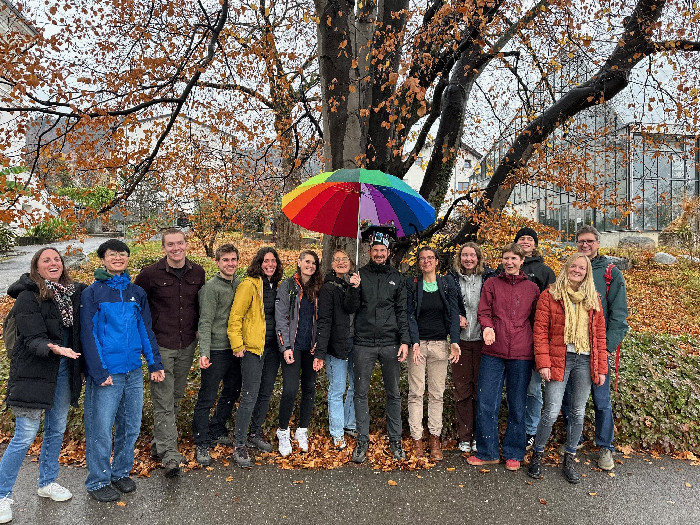 Plant ecophys working group celebrating Dr. Timo Knüver's defense